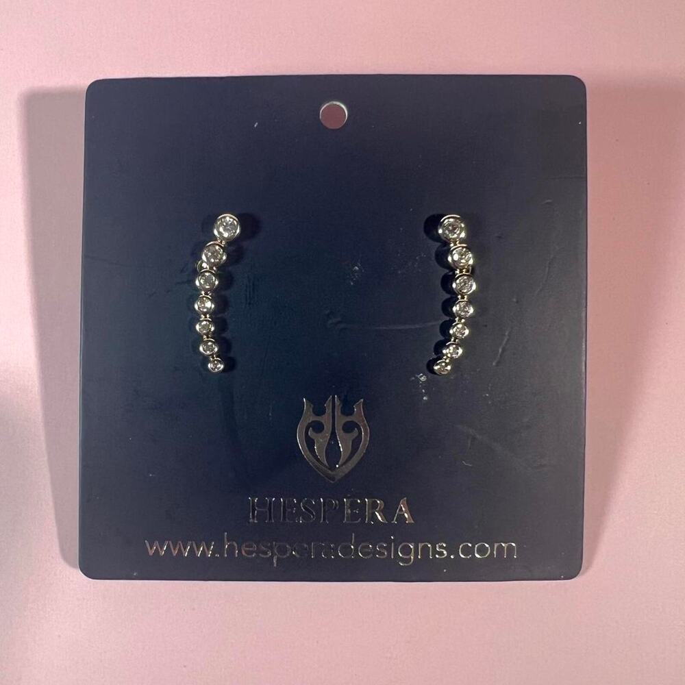 Hespera silver climbing earrings